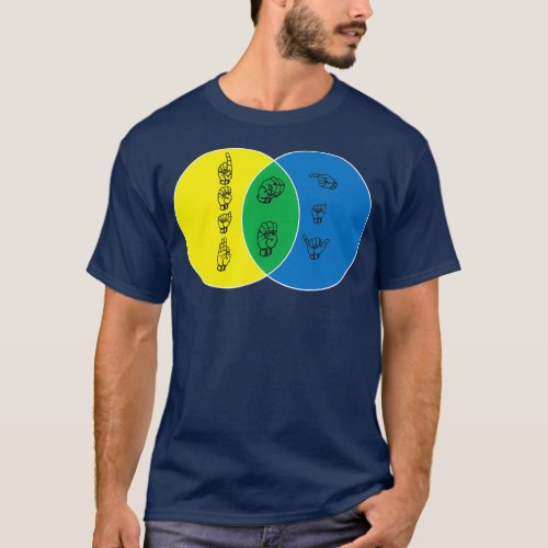 DeafGayMe Venn Diagram T_Shirt