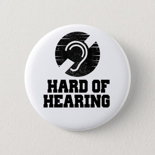 Deafness and hard of hearing symbol button