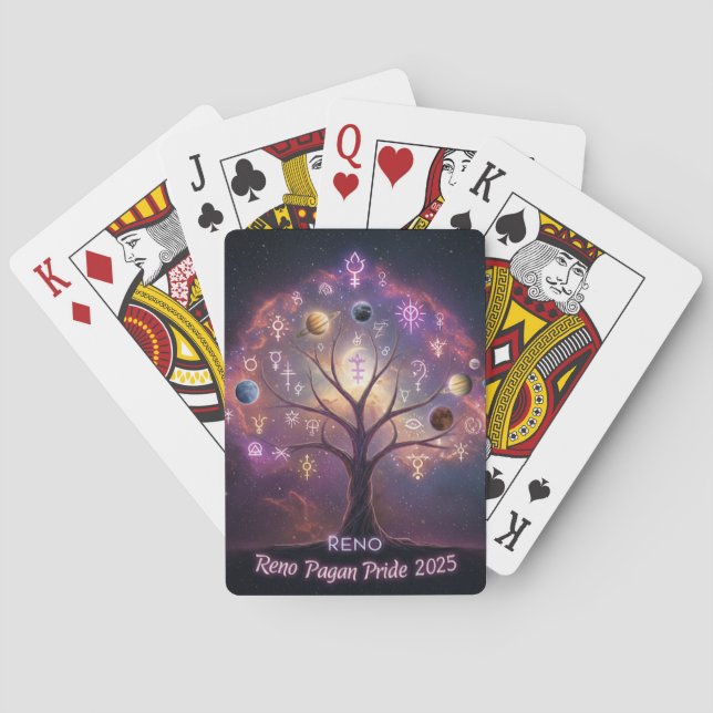 Deal a Hand of Pride: Reno Pagan Pride Playing Car Poker Cards (Back)