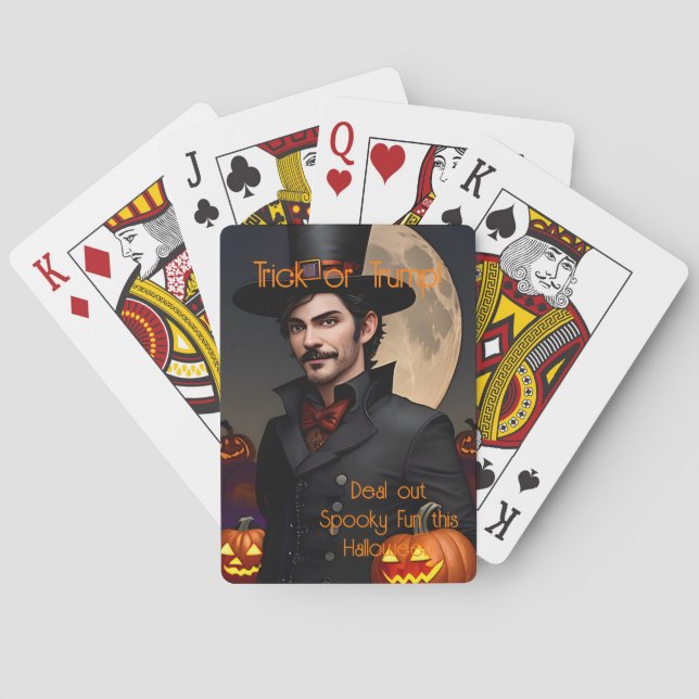 Deal Out Warlock Fun Halloween Party Game Night Poker Cards (Back)
