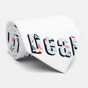 Deal: Poker Picture Logo Made From Aces, Neck Tie