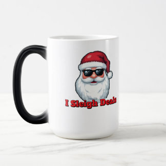Deal Slaying Santa Claus Funny Holiday Shopping  Color Morph Mug