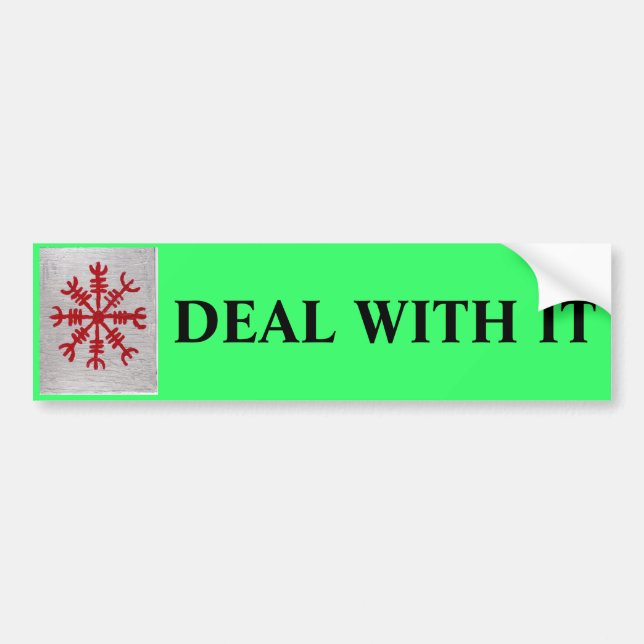 DEAL WITH IT BUMPER STICKER (Front)