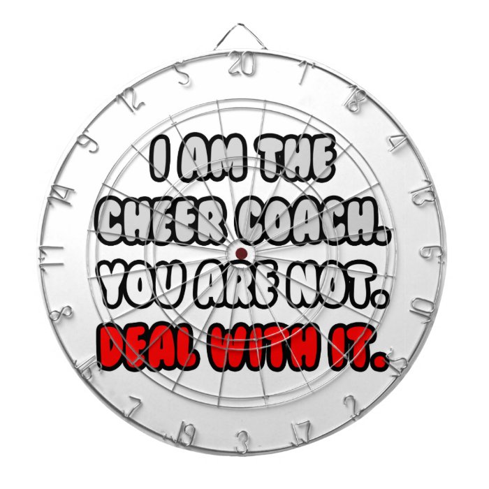 Deal With ItFunny Cheer Coach Dartboards