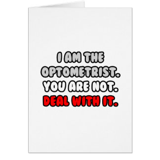 Deal With It ... Funny Optometrist Cards