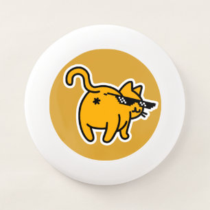 Deal with It Glasses Meme Funny Cat Butt in Face Wham-O Frisbee