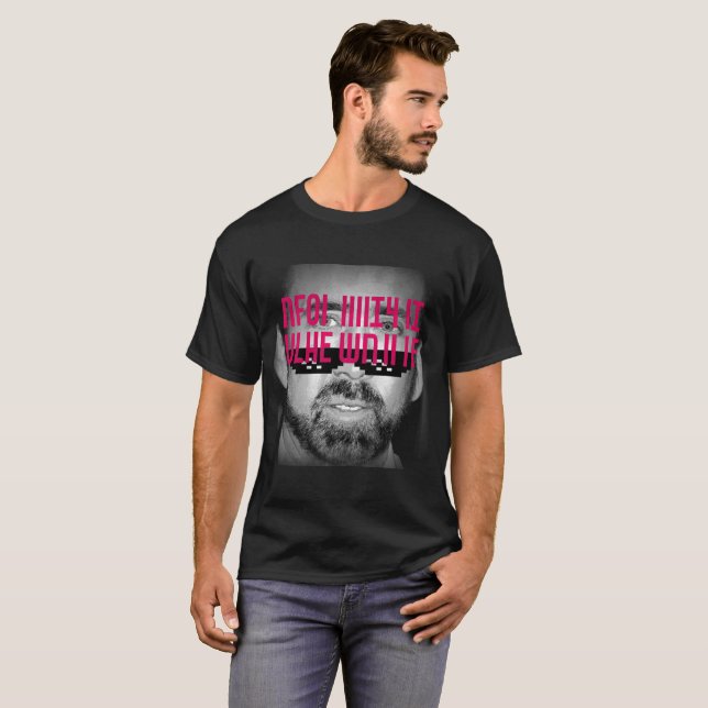 DEAL WITH IT NICOLAS CAGE HIDDEN MESSAGE T-Shirt (Front Full)