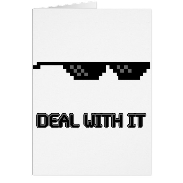 Deal With It Sunglasses Cards