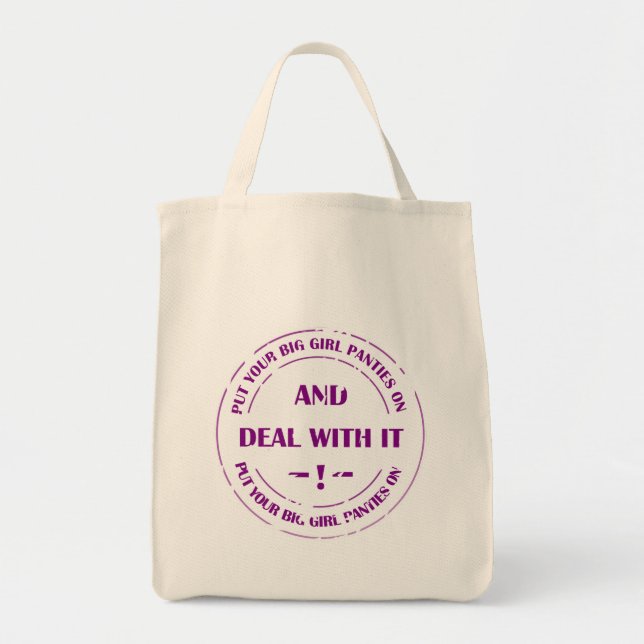deal with pressure  tote bag (Front)