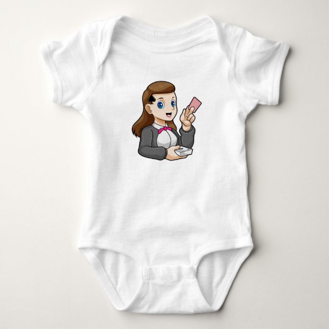 Dealer at Poker Baby Bodysuit (Front)