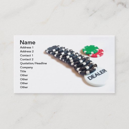 Customizable Dealer Business Card Template
