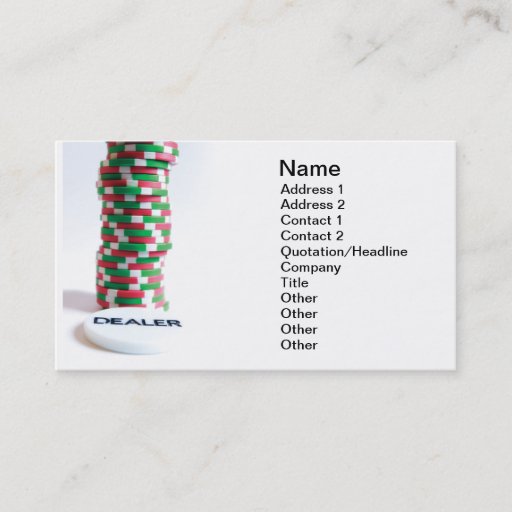 Customizable Dealer Business Card Template