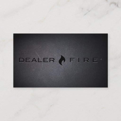Customizable DealerFire Black Out Business Card