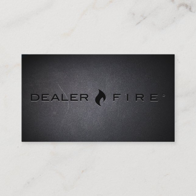 DealerFire Black Out Business Card (Front)