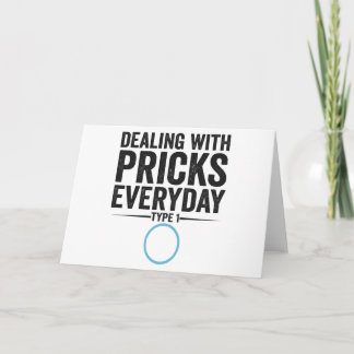 Dealing With Pricks Everyday Type 1 Diabetes Gift Card