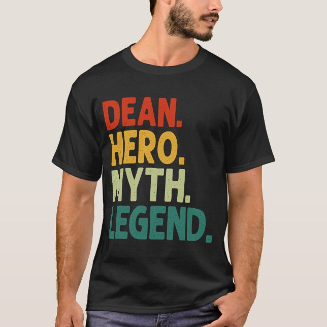 Dean Hero Myth Legend Vintage Dean T-Shirt (Front)