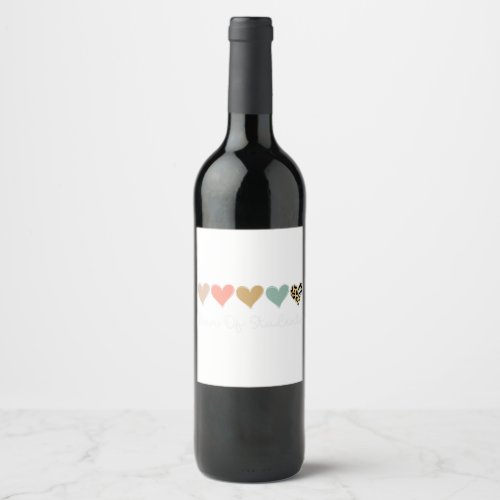 Dean Of Students Heart School Support Squad Valen Wine Label