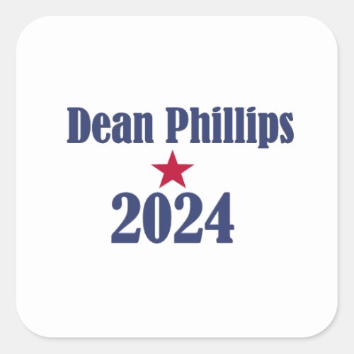 Dean Phillips 2024 Square Sticker