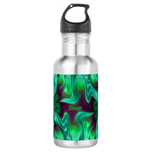 Dean  Shades Green and Purple   Stainless Steel Water Bottle