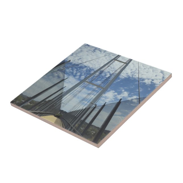Dean Street Pedestrian Bridge Pathway to the Sky Ceramic Tile (Side)