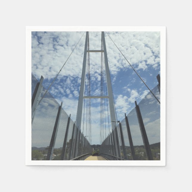 Dean Street Pedestrian Bridge Pathway to the Sky Napkins (Front)
