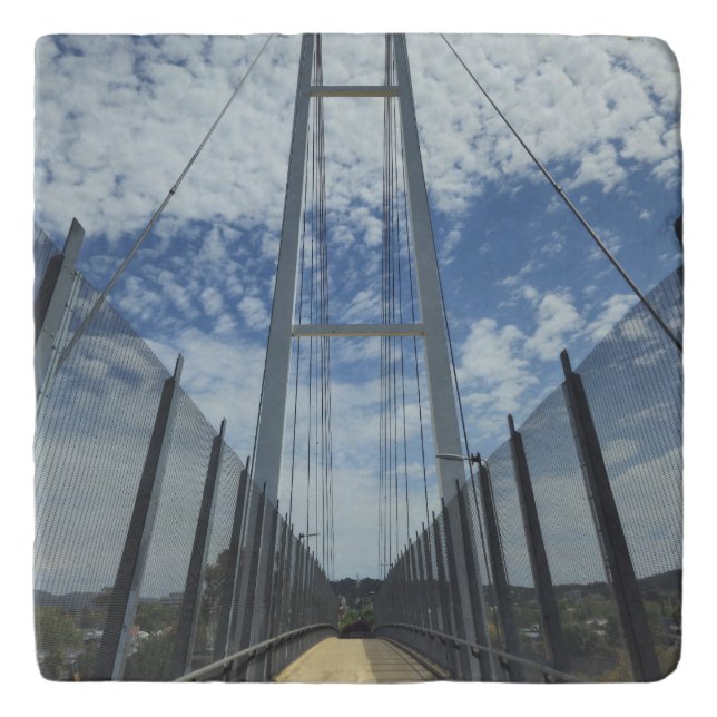 Dean Street Pedestrian Bridge Pathway to the Sky Trivet (Front)