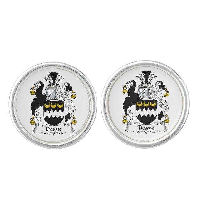 Deane Family Crest Cufflinks (Front)
