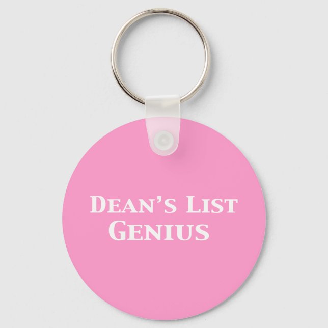 Dean's List Genius Gifts Keychain (Front)