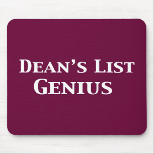 Dean's List Genius Gifts Mouse Pad