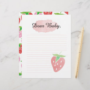 Dear Baby Berry First Time capsule letter Letterhe Letterhead