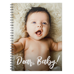Dear Baby notes for baby Custom photo custom Notebook