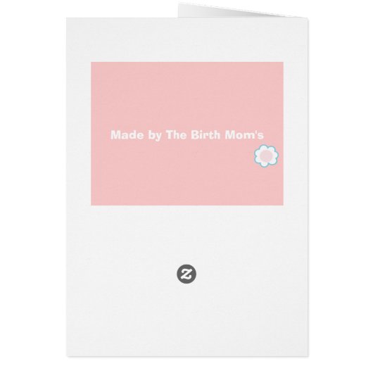 Dear Birth Mom (Back)