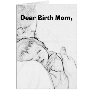 Dear Birth Mom Card