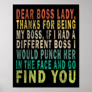 Dear Boss Lady Poster