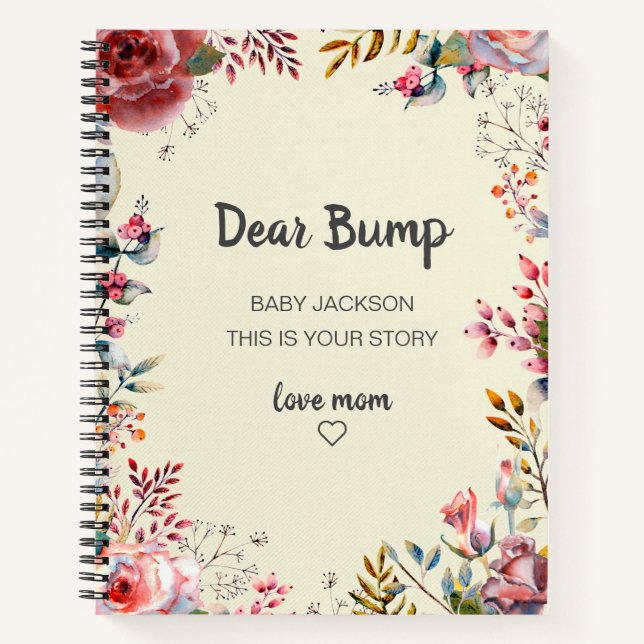 Dear Bump Keepsake Pregnancy Journal (Front)