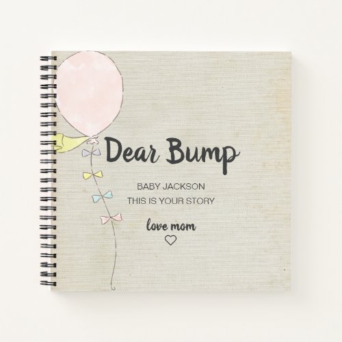 Dear Bump Keepsake Pregnancy Journal