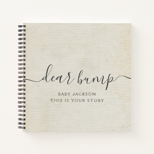 Dear Bump Keepsake Pregnancy Journal