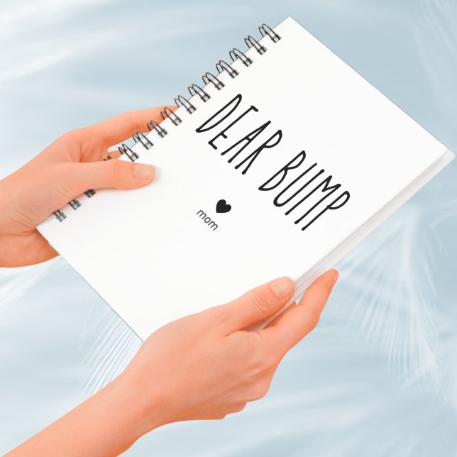 Dear Bump Pregnancy Diary Love Mom Notebook (Baby Pregnancy Journal)