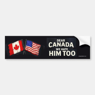 Dear Canada Bumper Sticker