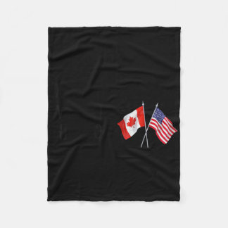 Dear Canada We Hate Him Too Fleece Blanket