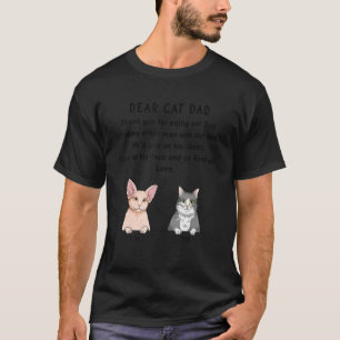 Dear Cat Dad Thank You For Being Our Dad T-Shirt