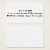 dear catcaller cards (Front & Back)
