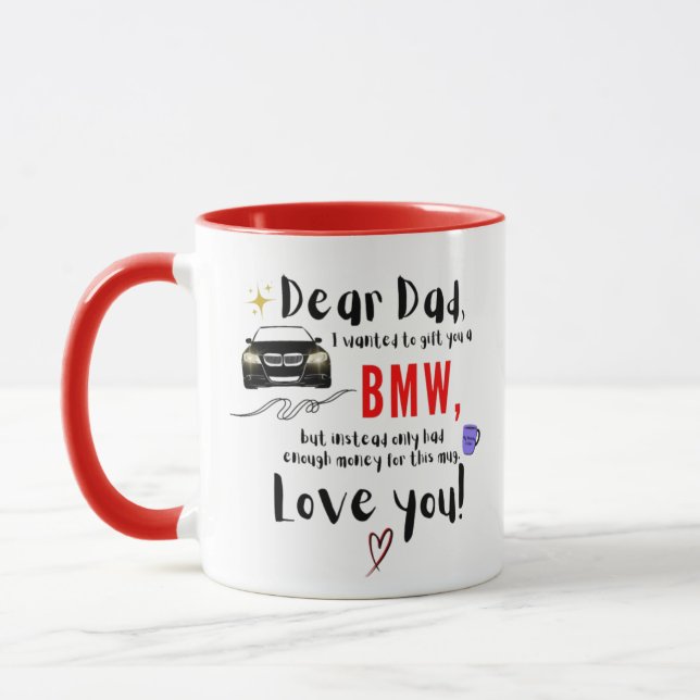Dear Dad & BMW Mug (Left)