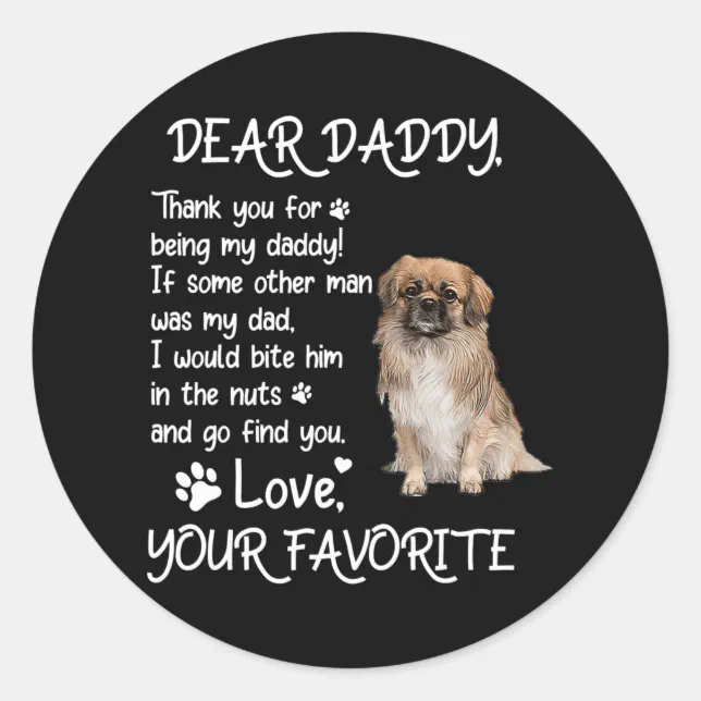 Tibetan Terrier Dog Dad Fathers Day Gift Shirt