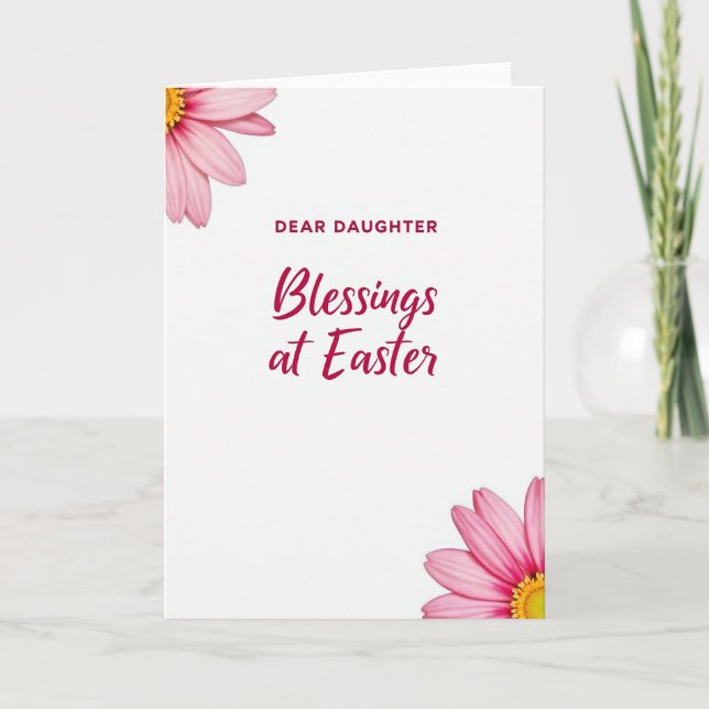 Dear Daughter Easter Blessings Card (Front)