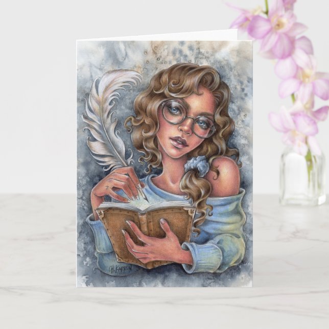 Dear Diary Folded Greeting Card Writer Book  (Orchid)