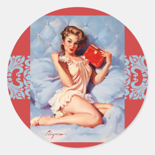 Dear Diary Pinup sticker