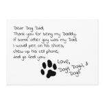 Dear Dog Dad Mom Customizable Pet Name Card Dear Dog Dad Mom Customizable Pet Name Card