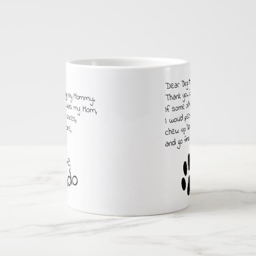 Dear Dog Mom Dad Personalized Pet Name Coffee Mug