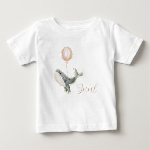 Dear dolphin with pink balloon baby T-Shirt